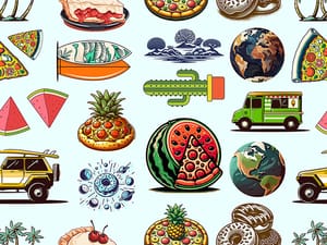 Food and Object Seamless Pattern