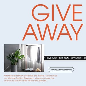 Photoshop Give Away Fashion Instagram Post