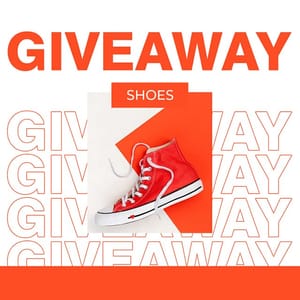 Photoshop Giveaway Shoes Fashion Instagram Post