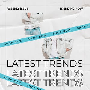 Photoshop Latest Trends Fashion Instagram Post