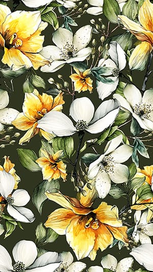 Modern Botanical Seamless Pattern