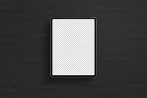 PNG Black Background iPad Mockup