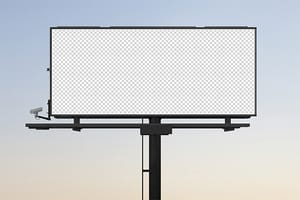 PNG Outdor Billboard Mockup