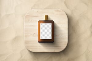 PNG Parfum Bottle Mockup