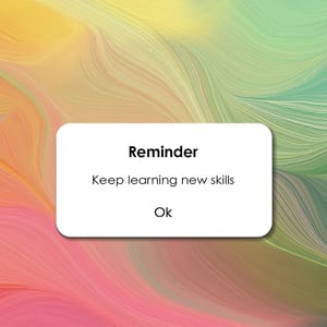 Photoshop Reminder On  Abstrack Gradient Background