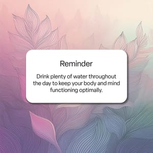 Photoshop Reminder On Botanical Line Background