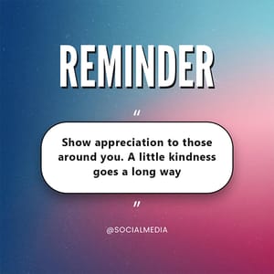 Photoshop Reminder Show Appreciation Gradient Instagram Post