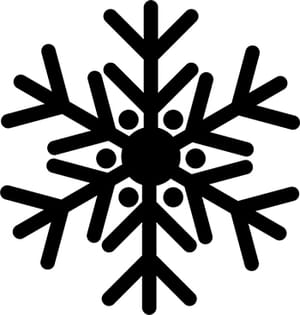 Sticker Snowflake 1