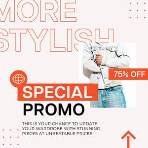 Photoshop Special Promo More Stylish Fashion Instagram Post