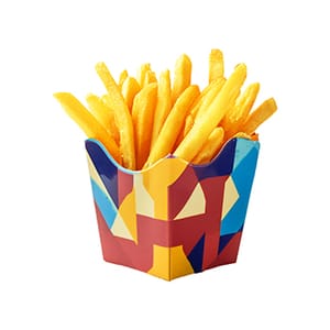 Sticker Colorful Box French Fries