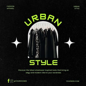 Canva Urban Style Chespe Neon Instagram Post