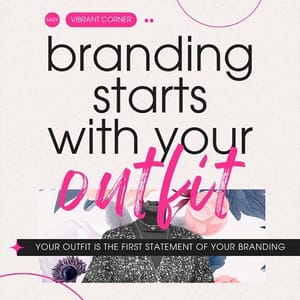 Canva Branding Starts With Your Outfit Cerise Instagram Post