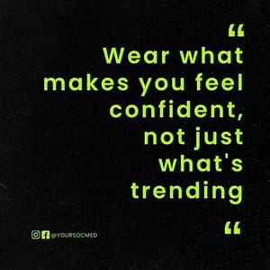 Canva Wear What Makes You Confident Chespe Neon Instagram Post