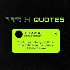 Canva Daily Quotes Chespe Neon Instagram Post