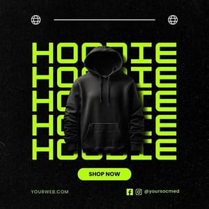 Canva Hoodie Chespe Neon Instagram Post