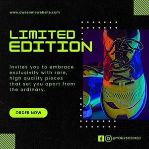 Canva Limited Edition Shoes Chespe Neon Instagram Post