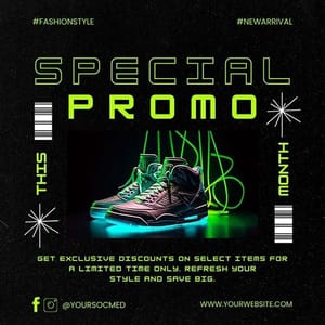 Canva Special Promo Chespe Neon Instagram Post