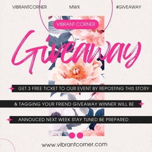 Canva Giveaway Cerise Instagram Post