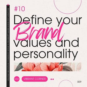 Canva Define Your Brand Values And Personality Cerise Instagram Post