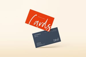 Photoshop Brand Bold Business Card Mockup