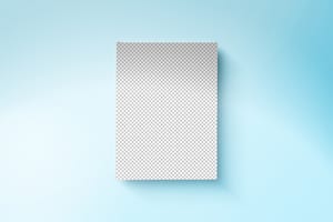 PNG Brand Book Mockup on Blue Background