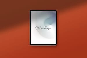 Photoshop Branding Rust Color iPad Mockup