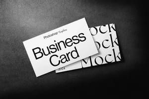 Photoshop Two Business Card Mockup