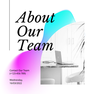 Canva About Our Team Gradient Creator Instagram Post