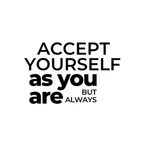 Canva Accept Yourself As You Are But Always Quotes Instagram Post