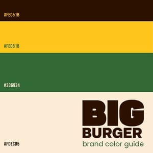 Canva Brand Color Guide Big Burger Instagram Post