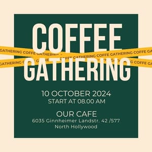 Canva Coffee Gathering Etigma Instagram Post