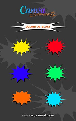 Canva Colorful Blast Elements