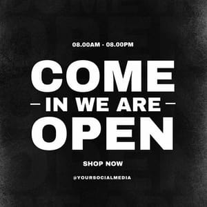 Canva Come In We Are Open Meetnight Instagram Post