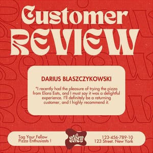 Canva Customer Review Elaraeats Instagram Post