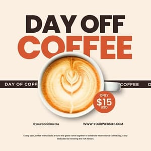 Canva Day Of Coffee Instagram Post Instagram Post