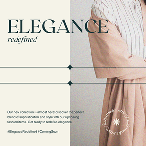 Canva Elegance Redefined Branding Fashion Instagram Post