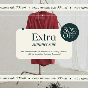 Canva Extra Summer Sale Branding Fashion Instagram Post