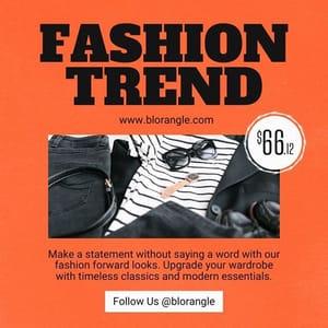 Canva Fashion Trend Blorangle Instagram Post