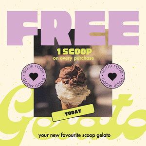 Canva Free Scoop Today Gelato Instagram Post