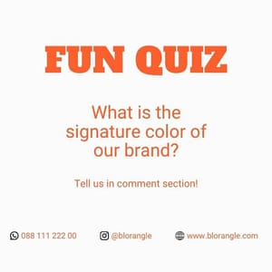 Canva Fun Quiz Blorangle Instagram Post