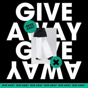 Canva Give Away Green Black Avant Garde Instagram Post