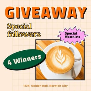 Canva Give Away Special Followers Verdegreen Instagram Post