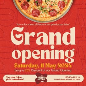 Canva Grand Opening Elaraeats Instagram Post