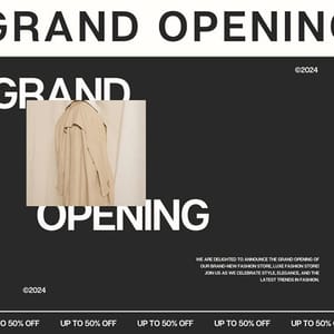 Canva Grand Opening Kauki Instagram Post