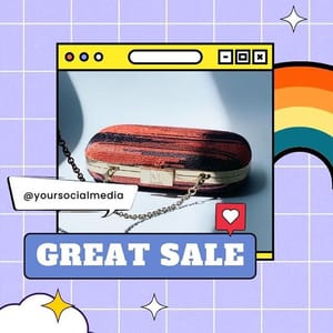 Canva Great Sale Fashion Gradient Retro Instagram Post