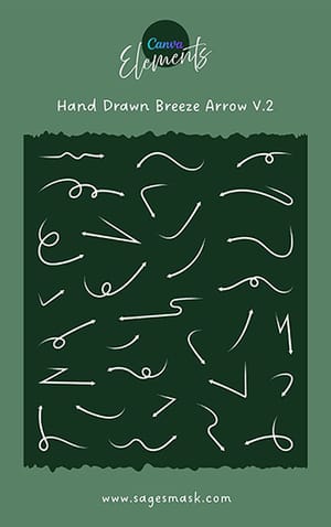 Canva Hand Drawn Breeze Arrow V.2 Elements