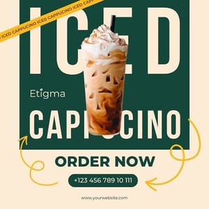 Canva Iced Cappucino Etigma Instagram Post