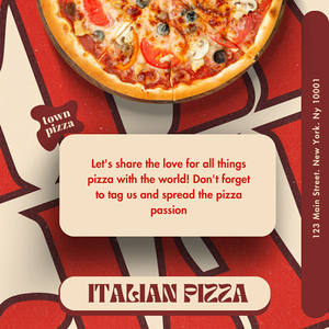 Canva Italian Pizza Quotes Elaraeats Instagram Post