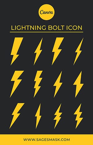 Canva Lightning Bolt Icon Elements