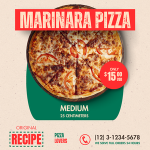 Canva Marinara Pizza Exobites Instagram Post